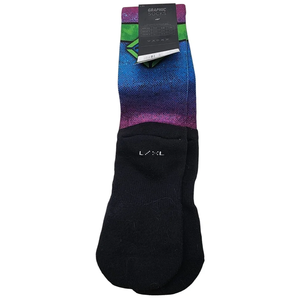 NWT Charlotte Flair Graphic Rock 'Em Socks WWE L/XL Wrestling